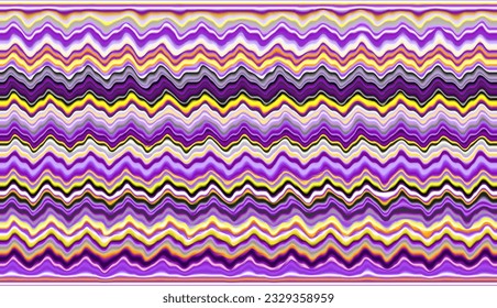 Abstract defocused horizontal background with wavy horizontal smooth blurred lines. Vector eps