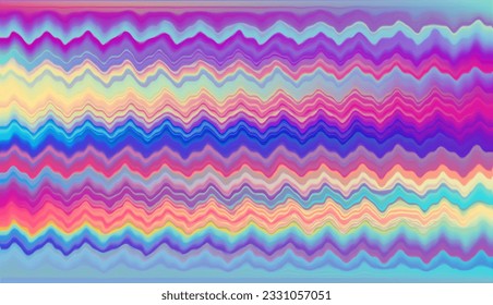Abstract defocused horizontal background with wavy horizontal smooth blurred lines. Vector eps