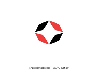 abstract deign with star shape in the middle in white background