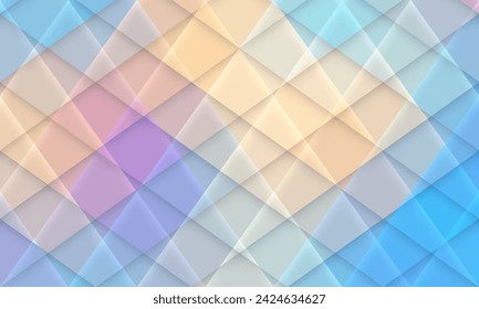 Abstract Delaunay Voronoi trianglify color diagram background vector illustration. Abstract vector geometric background