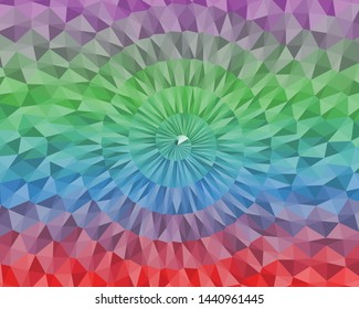 Abstract Delaunay Voronoi trianglify Generative Art background illustration