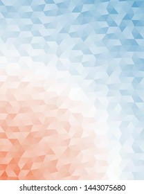 Abstract Delaunay Voronoi trianglify Generative Art background illustration