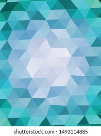 Abstract Delaunay Voronoi trianglify Generative Art background illustration