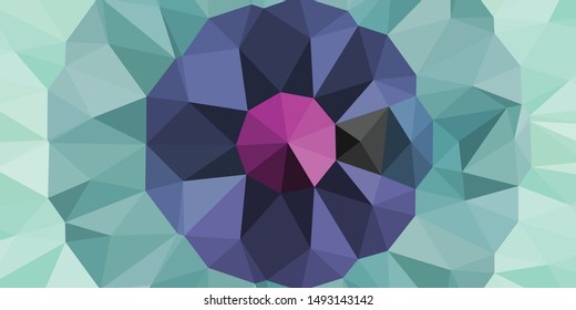 Abstract Delaunay Voronoi trianglify Generative Art background illustration