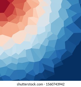 Abstract Delaunay Voronoi trianglify Generative Art background illustration