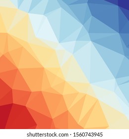 Abstract Delaunay Voronoi trianglify Generative Art background illustration