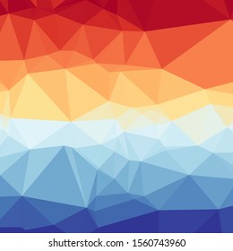 Abstract Delaunay Voronoi trianglify Generative Art background illustration