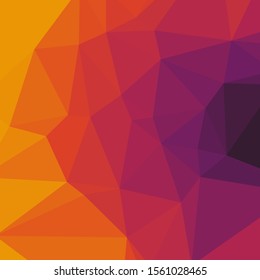 Abstract Delaunay Voronoi trianglify Generative Art background illustration