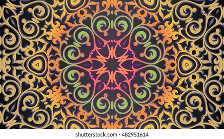 Abstract delicate colored pattern decorative seamless pattern