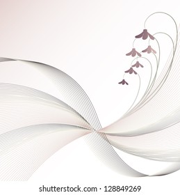 Abstract delicate floral background