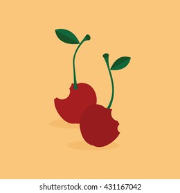 Abstract delicious cherry