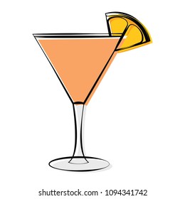 Abstract delicious cocktail