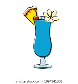 Abstract delicious cocktail