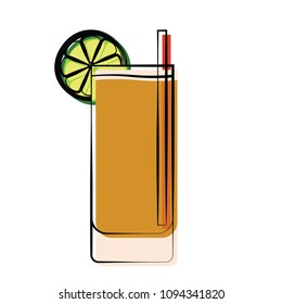 Abstract delicious cocktail