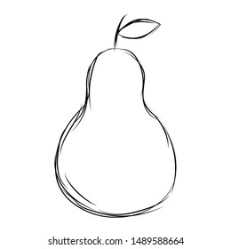 abstract delicious fruit drawing on a white background, vector illustration design
