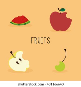 Abstract delicious fruits