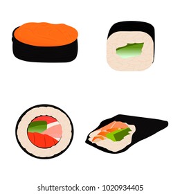 Abstract delicious sushi