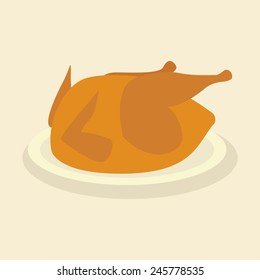 abstract delicious turkey on a special background