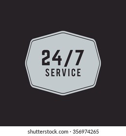 abstract delivery label on a black background
