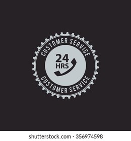 abstract delivery label on a black background