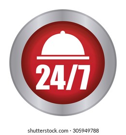 Abstract delivery label on a white background