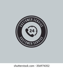 abstract delivery label on a white background