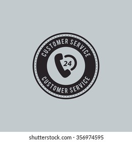 abstract delivery label on a white background