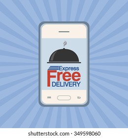 Abstract delivery object on a special background