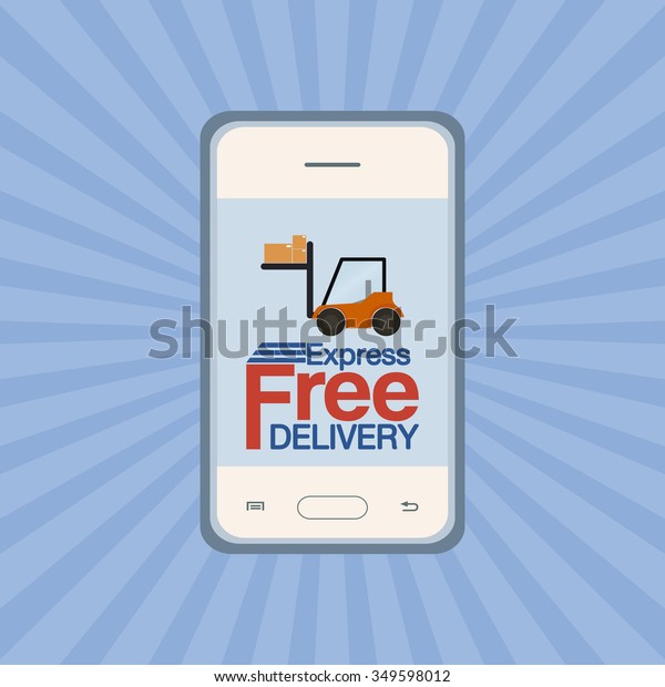 Abstract delivery\
object on a special\
background