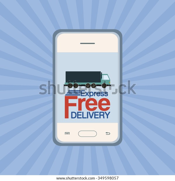 Abstract delivery\
object on a special\
background