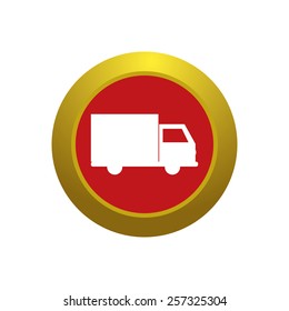 abstract delivery object on a white background