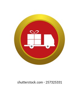abstract delivery object on a white background