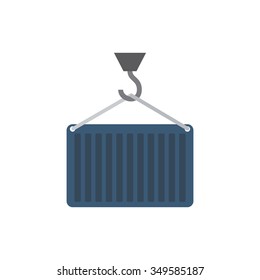 Abstract delivery object on a white background