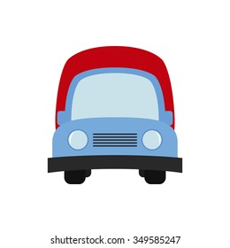 Abstract delivery object on a white background