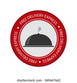 Abstract delivery object on a white background