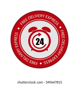 Abstract delivery object on a white background
