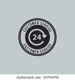 Abstract delivery service label on a special background
