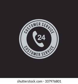 Abstract delivery service label on a special background