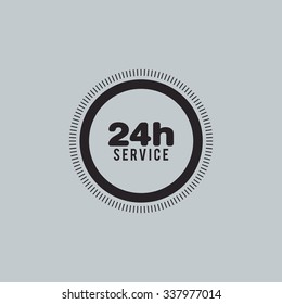 Abstract delivery service label on a special background
