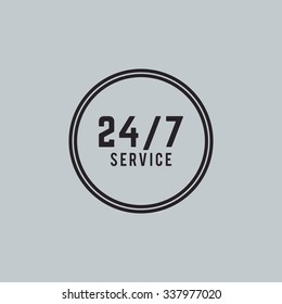 Abstract delivery service label on a special background