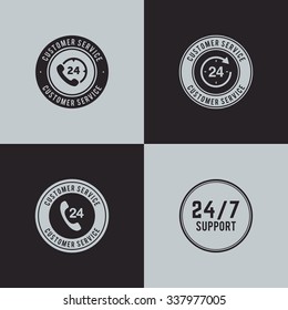 Abstract delivery service labels on a special background