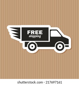 abstract delivery symbol on a special background