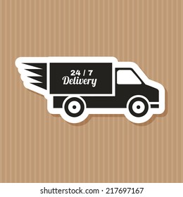 abstract delivery symbol on a special background
