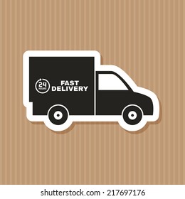 abstract delivery symbol on a special background