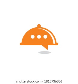 Vector de entrega abstracto, logotipo de alimentos