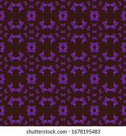 Abstract dense geometric seamless pattern. Flying butterflies on a dark background. Great design for wrapping paper, textile, wallpaper and invitations.