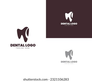 Abstract dental care logo template