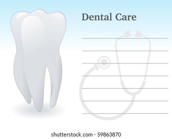 abstract dental care vector illustration