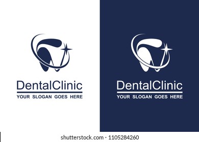 abstract dental icon collection for dental clinic