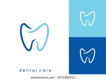 abstract dental logo. creative modern health care vector design concept